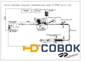 Фото Линия розлива сладких газированных напитков 1800-6000 бут/час (1.5л)