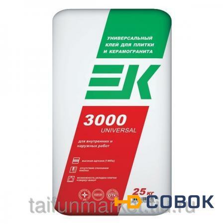 Фото Универсальный клей для плитки ЕК 3000 UNIVERSAL FROST (25 кг)