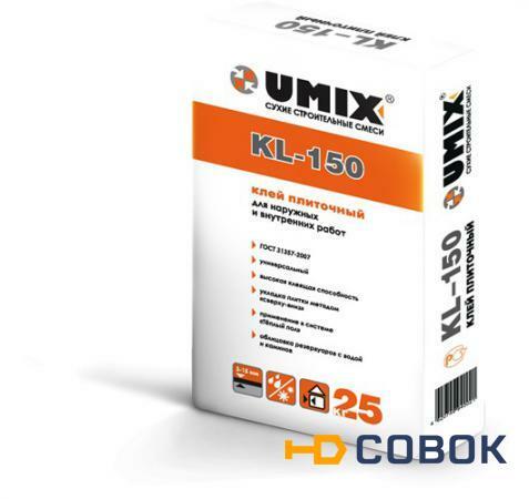 Фото Универсальный плиточный клей UMIX KL-150