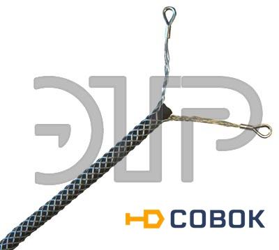 Фото Кабельный чулок для протяжки кабеля 130-150мм с двумя петлями КЧС150/2