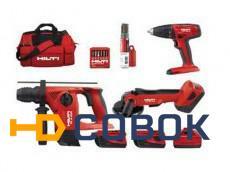 Фото Аккумуляторный набор инструментов Hilti TE4A22+SFC22A+AG125A22