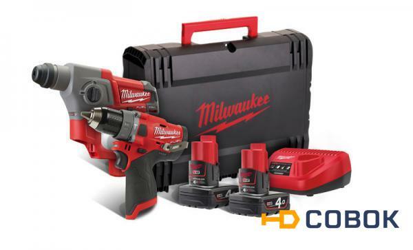 Фото Набор аккумуляторного инструмента MILWAUKEE M12 FPP2B-402X