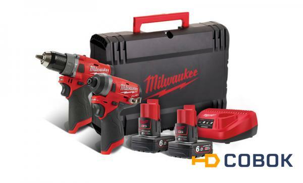 Фото Набор аккумуляторного инструмента MILWAUKEE M12 FPP2A-602X