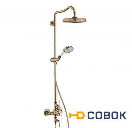 Фото AXOR Montreux Showerpipe 16572130 Душевая система (полированная бронза)