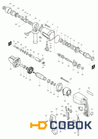 Фото Клавиша выключателя MAKITA HR2400