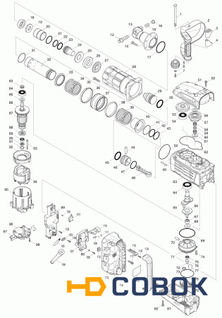 Фото Клавиша выключателя MAKITA HM1317C