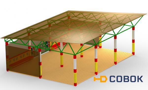 Фото Теневой навес тип-4