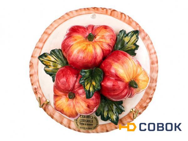 Фото Вешалка для кухонных полотенец "томаты"диаметр=15 см Ceramiche D'arte (335-034)