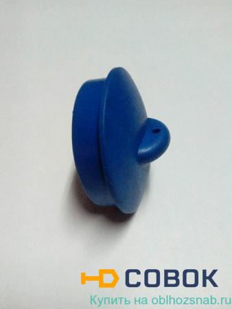 Фото Пробка для ванны резин синяя