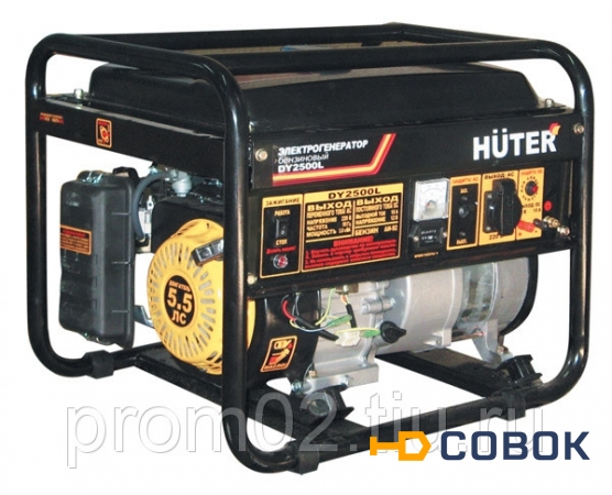 Фото Бензогенератор Huter DY2500L (2кВт/230В)