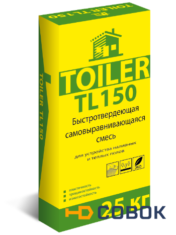 Фото Быстротвердеющая самовыравнивающая смесь TOILER TL 150