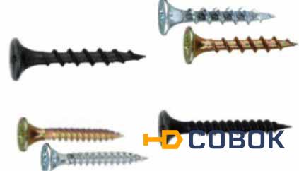 Фото Саморезы для крепления гипсокартона 3,5*31-32 Оптом метизы крепеж Саморезы