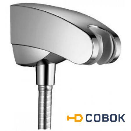 Фото Hansgrohe Porter 27507000 Держатель ручного душа с подключением душевого шланга