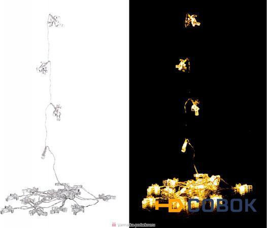 Фото Электрогирлянда со светодиодами 3 м 20 led теплый белый