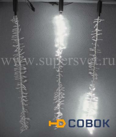 Фото Светодиодные гирлянды "Тающие сосульки" LED-PLG-SNOW-640L-5-1M-12V-W (цвет холодный белый)