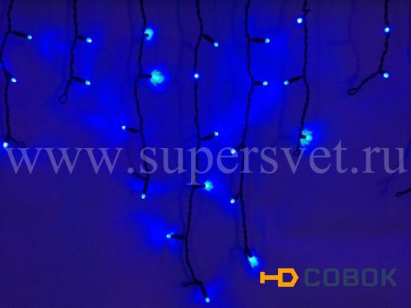 Фото Светодиодные флэш-занавеси "Бахрома" LED-RPLR-80-2M-240V-FLASH (синий)