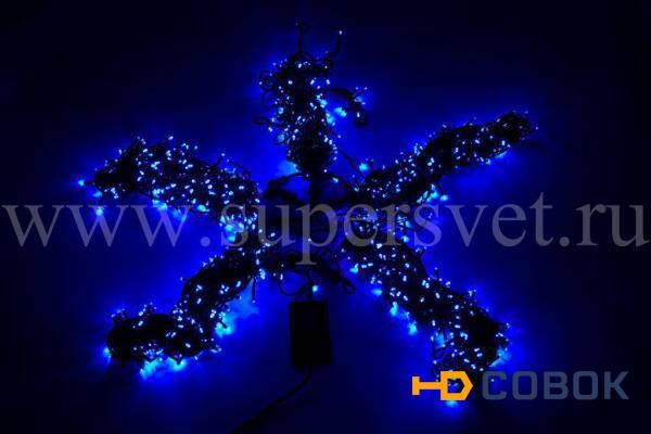 Фото Светодиодные Гирлянды "Спайдер" - "Клип-лайт" LED-BW-200x5-20Mx5-24V (синий)