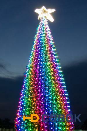 Фото Светодинамическое освещение 3D для елок 14 м.