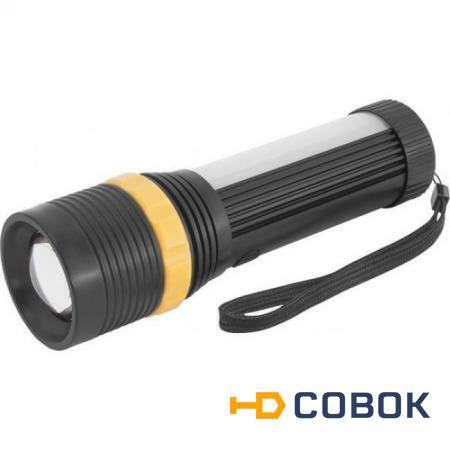 Фото Фонарь светодиодный NPT-CP09-3AAA 1LED 3Вт+30(20+10)LED пластик (94 977); 18920