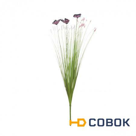 Фото Стебли травы с бабочками 70 см (крас.) (24) (00002444)