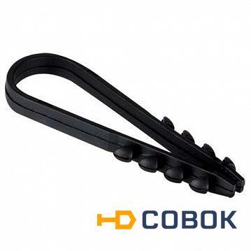Фото Дюбель-хомут для круглого кабеля (19-25мм) черный (100шт.) | код. plc-ncc-19x25b | EKF