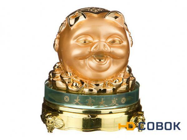 Фото Фигурка "восточная свинья" 12*12*13,5 см. Chaozhou Fountains&statues (566-040)