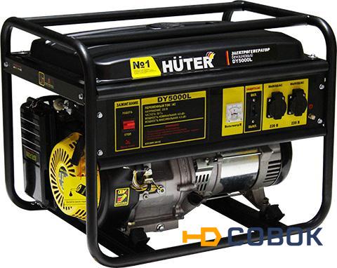 Фото Бензогенератор Huter DY5000L (4кВт/230В)