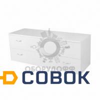 Фото CBDR Эконом-тумба с двумя ящиками с ручками (CBDR.WH