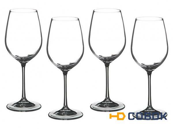 Фото Набор бокалов для вина из 4 шт. "бар" 350 мл..высота=23 см. Bohemia Crystal (674-273)