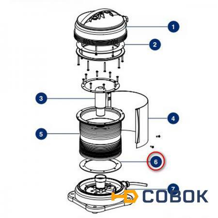 Фото DHR Уплотнительная прокладка из силикона DHR 71.99.00.60 маленькая для навигационных огней DHR70N Polar