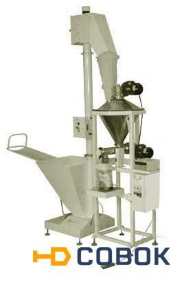 Фото Объемный дозатор Д-03-П для фасовки пылящих продуктов. Горизонтальная подача