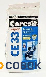 Фото CERESIT CE 33 (Церезит) — цветная затирка для плиточных швов