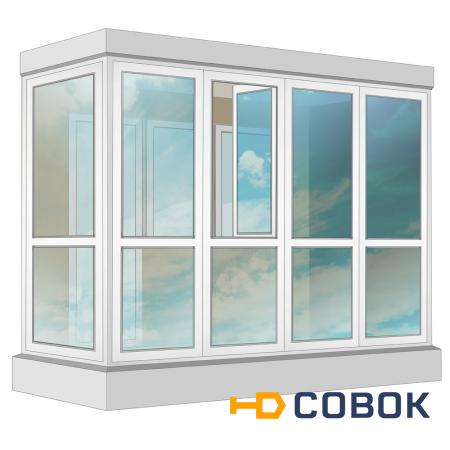 Фото Остекление балкона ПВХ Rehau в пол с отделкой ПВХ-панелями с утеплением 3.2 м Г-образное