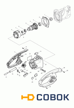 Фото Пружина Makita UC4030A механизма зажима крышки шины