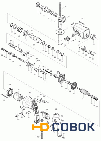 Фото Пружина MAKITA HR2450 коническая 21-29 зажима инструмента мет.