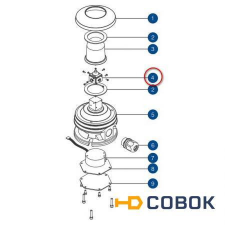 Фото DHR Светодиодная печатная плата DHR 73.99.00.84 синий для сигнальных огней DHR73LED