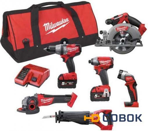 Фото Milwaukee M18 FPP6A-502B FUEL Набор аккумуляторного инструмента