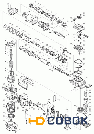 Фото Кольцо стопорное MAKITA ф44 HR5201/5210C/5211C мет.