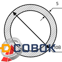 Фото Труба газлифтная 108x5 ТУ 14-3р-1128-2007 сталь 09Г2С