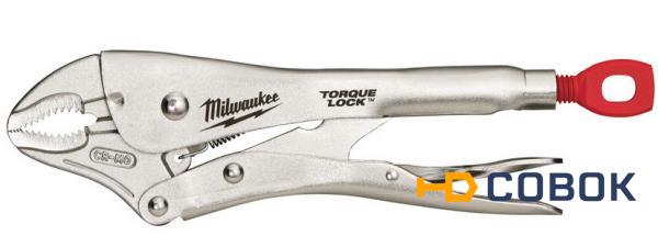 Фото MILWAUKEE 10 TORQUE LOCK Зажим закругленные губки