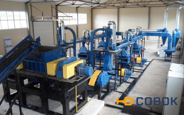 Фото Оборудование для измельчения шин в резиновую крошку