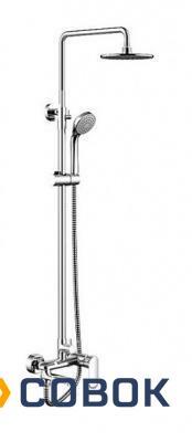 Фото Душевая стойка со смесителем для ванны и поворотный изливом Bravat Opal F6125183CP-A1-RUS