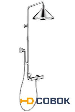 Фото Hansgrohe Axor Showerpipe Front 26020000 Душевая система с термостатом (хром)