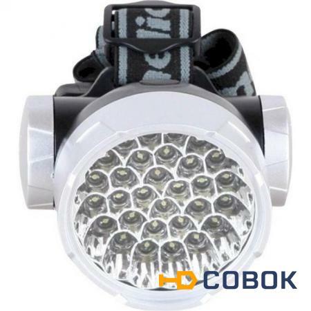 Фото Фонарь налобный LED 5325-30Mx (30 ультра ярких LED 4 режима; 3хR6 в комплекте; металлический); 8140