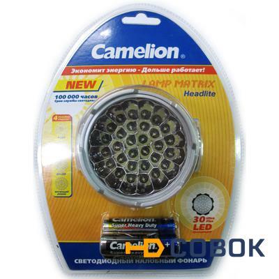 Фото Фонарь Camelion LED 5325-30Mx (налобный 30 ультраярк.светодиодов 4 реж