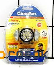 Фото Фонарь Camelion LED 5310-7F3 (5311) (налобный металлик