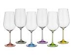 фото Набор бокалов для вина из 6 шт. "rainbow" 550 мл. Crystalex Cz (674-415)