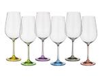 фото Набор бокалов для вина из 6 шт. "rainbow" 350 мл. высота=22 см. Crystalex Cz (674-414)