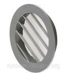 Фото №2 Вентиляционная решетка наружная круглая алюминиевая d125 мм c фланцем d100 мм