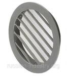 фото Вентиляционная решетка наружная круглая алюминиевая d150 мм c фланцем d125 мм